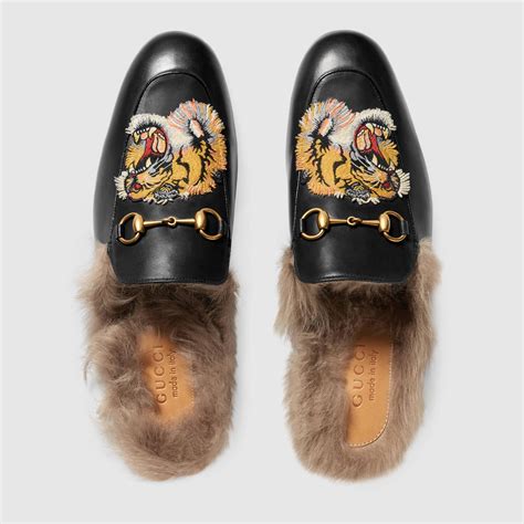 replica gucci princetown slippers men|gucci princetown leather slipper women.